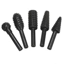 5/10Pcs Woodworking Electric Rotary File Wood Carving Root Milling Tool Cutter Grinding Head Set