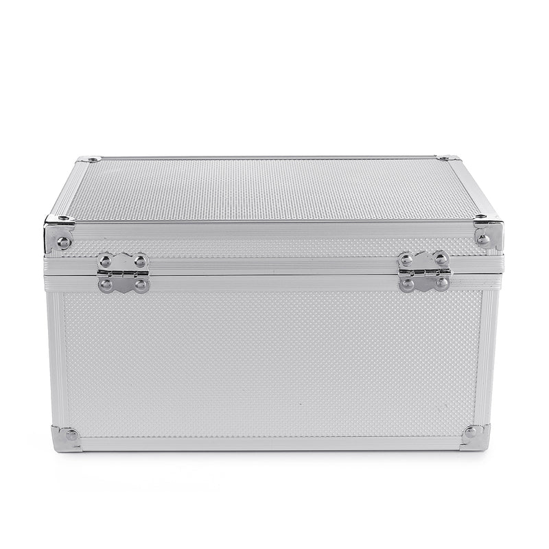 Aluminum Hard Case Foam Black Briefcase Tool Box Carrying Case Portable Tool Case