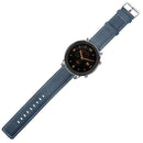 Canvas Leather Watch Band Watch Strap Replacement for 47mm Amazfit GTR Smart Watch