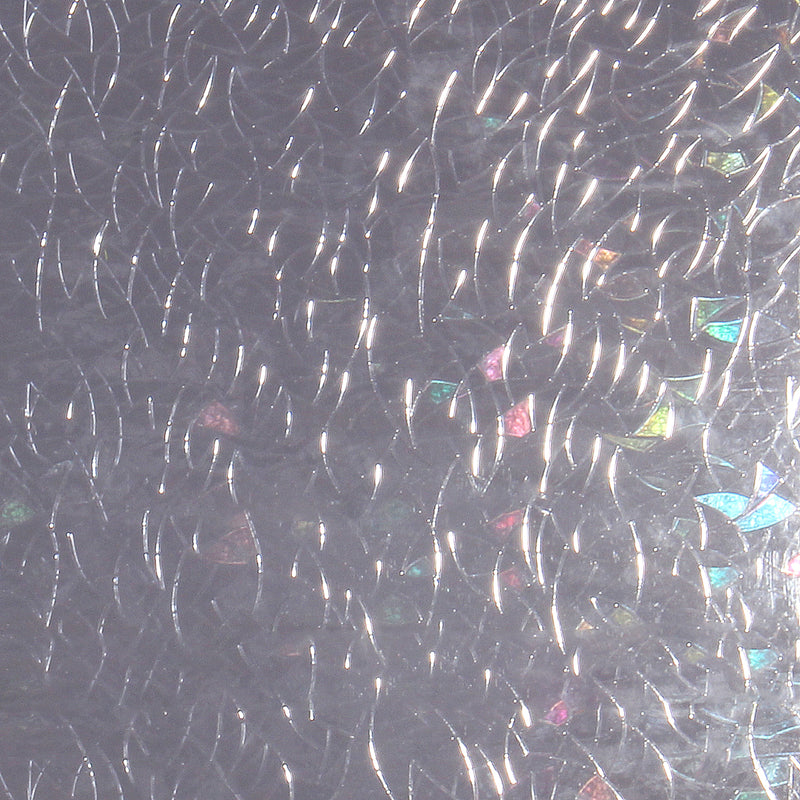 45*200cm Glue-free Electrostatic 3D Glass Film Irregular Grain Refraction Colorful Glass Window Film