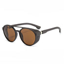KCASA Fashion Sunglasses Men Women Punk Retro Round Sunglasses Anti-UV