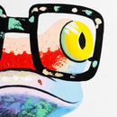 Hand Painted Oil Paintings Animal Modern Art Happy Frog With Glasses On Canvas Wall Art For Home Decoration