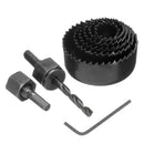 11pcs Hole Saw Cutter Set 19-64mm Carbon Steel Saw for Wood Metal Cutting