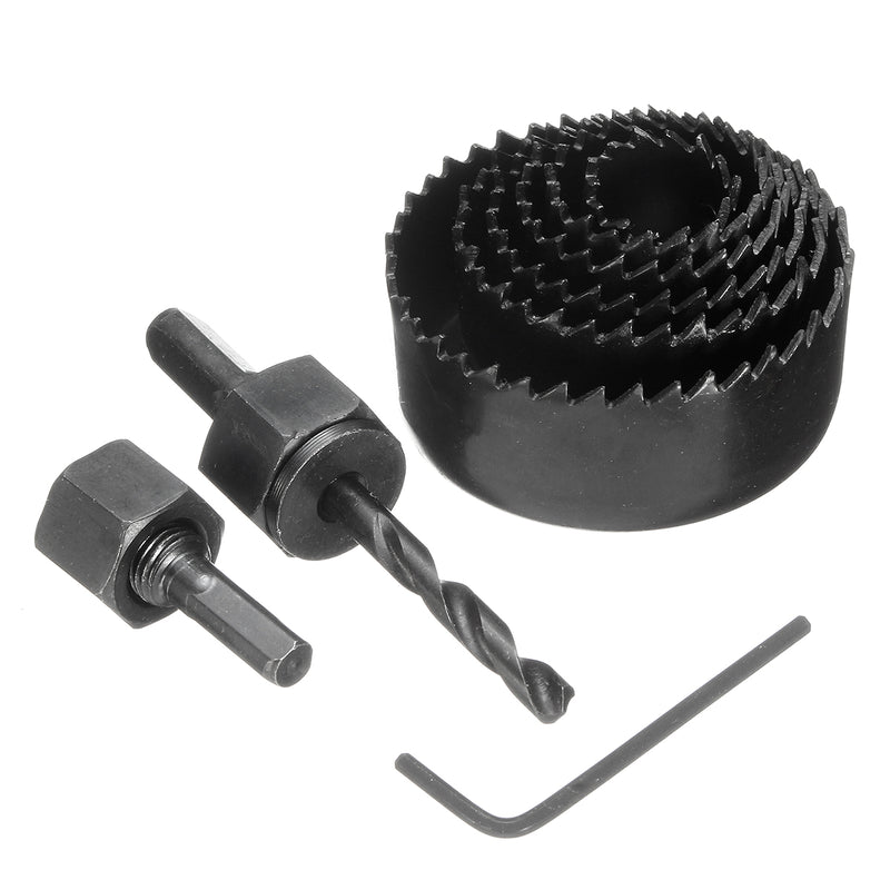 11pcs Hole Saw Cutter Set 19-64mm Carbon Steel Saw for Wood Metal Cutting