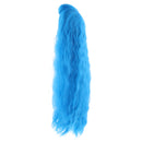 Long Fluffy Wavy Wig Hair Hairpiece For 1/3 BJD Dolls Making & Repair Blue