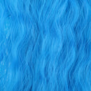 Long Fluffy Wavy Wig Hair Hairpiece For 1/3 BJD Dolls Making & Repair Blue