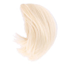Fashion Short Straight Hair Cut Wig Hairpiece for 1/3 BJD Doll Hair Accs Beige