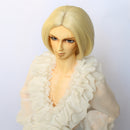 Fashion Short Straight Hair Cut Wig Hairpiece for 1/3 BJD Doll Hair Accs Beige