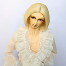 Fashion Short Straight Hair Cut Wig Hairpiece for 1/3 BJD Doll Hair Accs Beige