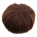 Fashion Short Straight Hair Cut Wig Hairpiece for 1/3 BJD Doll Hair Accs Light Maroon