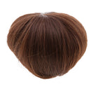 Fashion Short Straight Hair Cut Wig Hairpiece for 1/3 BJD Doll Hair Accs Light Maroon