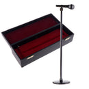 1/6 Scale Adjustable 20-30cm Microphone Model for Action Figures Hot Toys Dolls House Miniature Decor Black