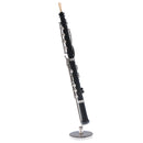 1/6 Copper Oboe Hautbois Model with Stand Musical Instrument Decor for Action Figures 12inch Dolls Accessory
