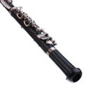 1/6 Copper Oboe Hautbois Model with Stand Musical Instrument Decor for Action Figures 12inch Dolls Accessory