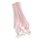 Fashion 25cm DIY Doll Wigs Long Curly Wavy High Temperature Wire Handmade Light Pink