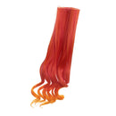 Fashion 25cm DIY Doll Wigs Long Curly Wavy High Temperature Wire Handmade Orange