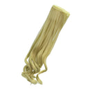 Fashion 25cm DIY Doll Wigs Long Curly Wavy High Temperature Wire Handmade Light Gold