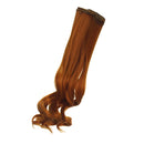 Fashion 25cm DIY Doll Wigs Long Curly Wavy High Temperature Wire Handmade Yellow Brown