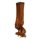 Fashion 25cm DIY Doll Wigs Long Curly Wavy High Temperature Wire Handmade Yellow Brown