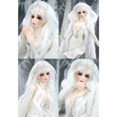Fashion 25cm DIY Doll Wigs Long Curly Wavy High Temperature Wire Handmade Yellow Brown