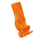 Fashion 25cm DIY Doll Wigs Long Curly Wavy High Temperature Wire Handmade Orange