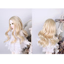 Fashion 25cm DIY Doll Wigs Long Curly Wavy High Temperature Wire Handmade Peach Pink