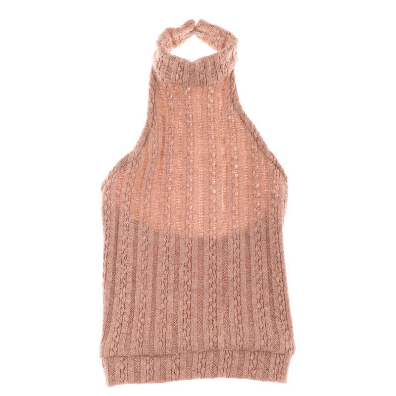 1/3 BJD Doll Knitted Flower Sweater Backless Turtleneck Vest Dress for 1/3 BJD DZ AS LUTS Dolls Clothing Accessory