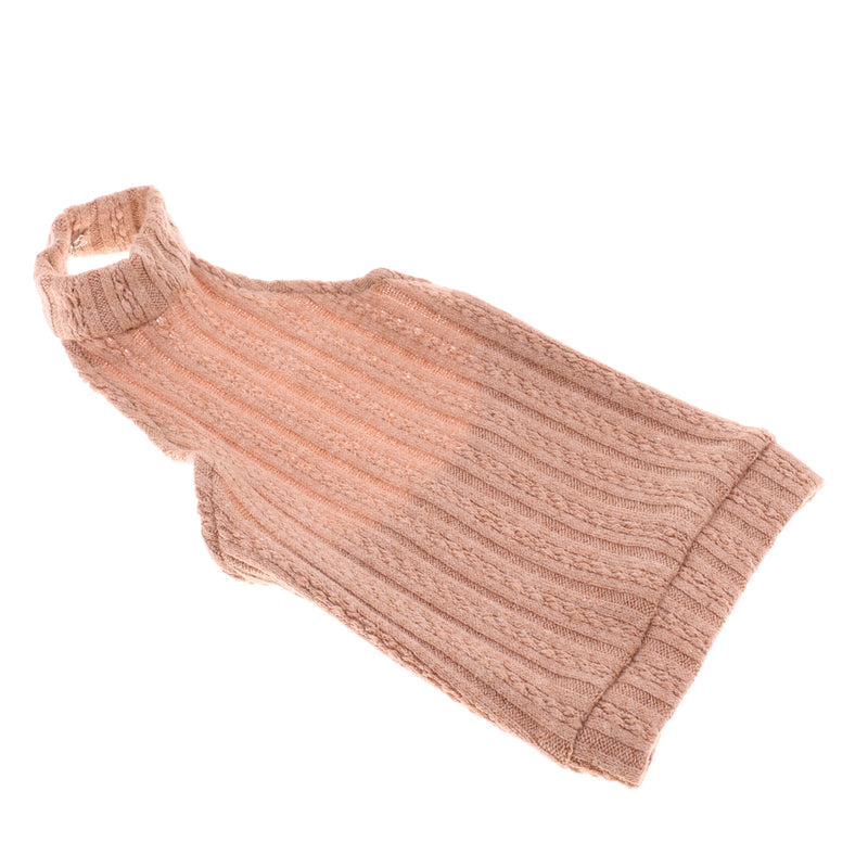 1/3 BJD Doll Knitted Flower Sweater Backless Turtleneck Vest Dress for 1/3 BJD DZ AS LUTS Dolls Clothing Accessory