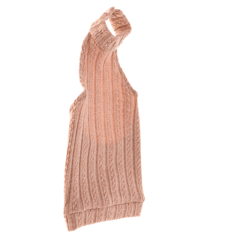 1/3 BJD Doll Knitted Flower Sweater Backless Turtleneck Vest Dress for 1/3 BJD DZ AS LUTS Dolls Clothing Accessory