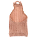 1/3 BJD Doll Knitted Flower Sweater Backless Turtleneck Vest Dress for 1/3 BJD DZ AS LUTS Dolls Clothing Accessory