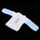 Fashion Round Neck Sweatshirt Pullover Casual Wear for 1/6 BJD Dollfie LUTS DOD AS Dolls Clothes Accessory Blue