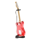 1:6 Red Electric Guitar Miniature Dolls House Musical Instrument Music Room Decoration Accessories