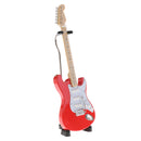 1:6 Red Electric Guitar Miniature Dolls House Musical Instrument Music Room Decoration Accessories