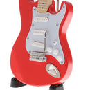1:6 Red Electric Guitar Miniature Dolls House Musical Instrument Music Room Decoration Accessories