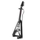1:6 V-Shape Electric Guitar Miniature Dolls House Musical Instrument Music Room Decoration Accessories