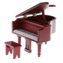 Vintage Dollhouse Furniture Rosewood Wooden Grand Piano Stool Kit 12th Scale