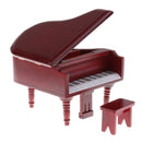 Vintage Dollhouse Furniture Rosewood Wooden Grand Piano Stool Kit 12th Scale