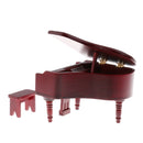 Vintage Dollhouse Furniture Rosewood Wooden Grand Piano Stool Kit 12th Scale