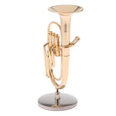 Miniature 1:4 Copper Baritone Music Instrument Model Display Home Decor Educational Toy Kids Birthday Gift
