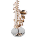 1/6 Scale Copper Saxophone Model PU Box Set for Action Figures Hot Toys Dolls House Miniature Decor