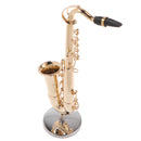 1/6 Scale Copper Saxophone Model PU Box Set for Action Figures Hot Toys Dolls House Miniature Decor