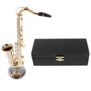 Miniature 14cm Copper Saxophone Music Instrument Model Display Home Decor Educational Toy Kids Birthday Gift