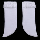1/4 White Socks with Lace Trim for SD DD LUTS KID DOC BJD Clothes Accessories