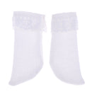 Pair of White Socks for 1/6 BJD SD DOD LUTS Dollfie Doll Outfit Accessories