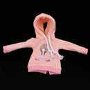 Pink Hoodie Top Outfit Clothes for 1/6 Fashion Doll Neo Blythe Azone Licca Accessory