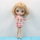 Pink Hoodie Top Outfit Clothes for 1/6 Fashion Doll Neo Blythe Azone Licca Accessory