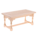 1:12 Scale Natural Wooden Dining Table Chairs Furniture Set Dollhouse Decor
