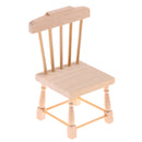 1:12 Scale Natural Wooden Dining Table Chairs Furniture Set Dollhouse Decor