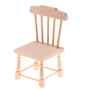 1:12 Scale Natural Wooden Dining Table Chairs Furniture Set Dollhouse Decor