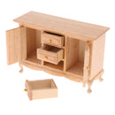 1:12 Scale Dollhouse Miniature TV Cabinet Tea Table Locker Kit Furniture Toy
